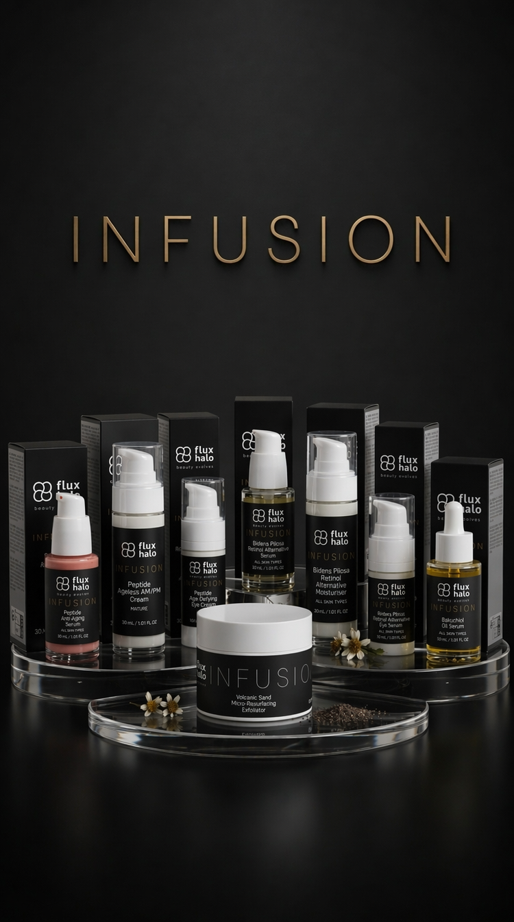 flux halo skincare infusion collection natural with clinical grade results