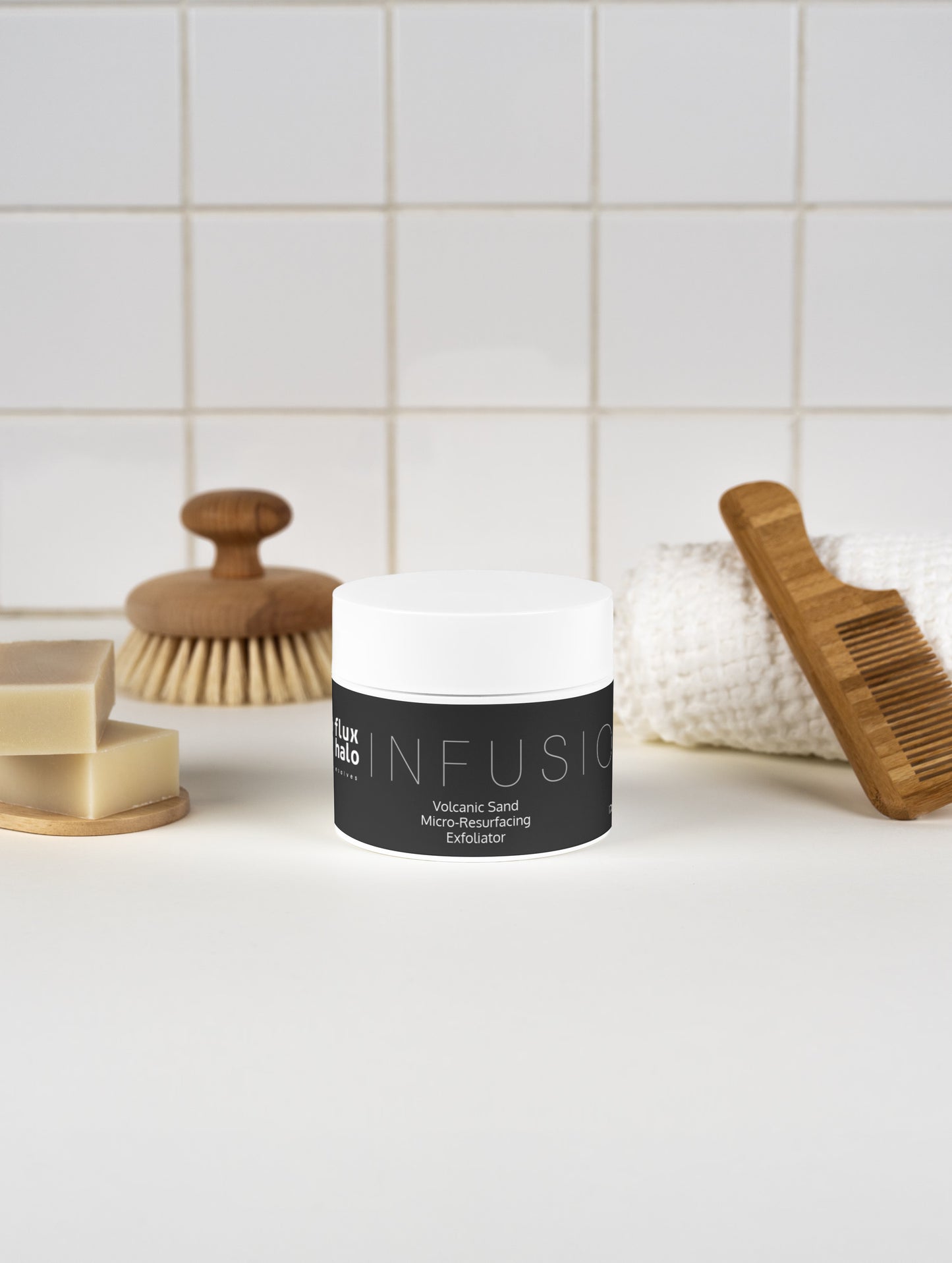 FLUX HALO - Volcanic Sand Micro-Resurfacing Exfoliator - Face & Body Polish