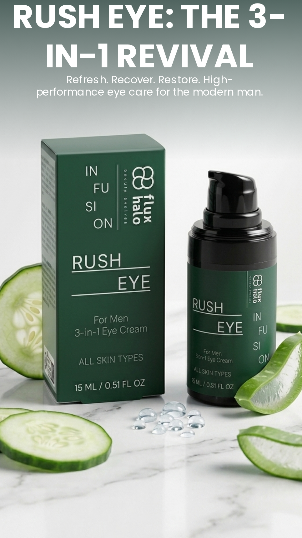 RUSH EYE RINFRESCA. RECUPERA. RESTAURA.