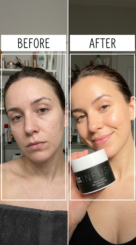 FLUX HALO - Volcanic Sand Micro-Resurfacing Exfoliator - Face & Body Polish
