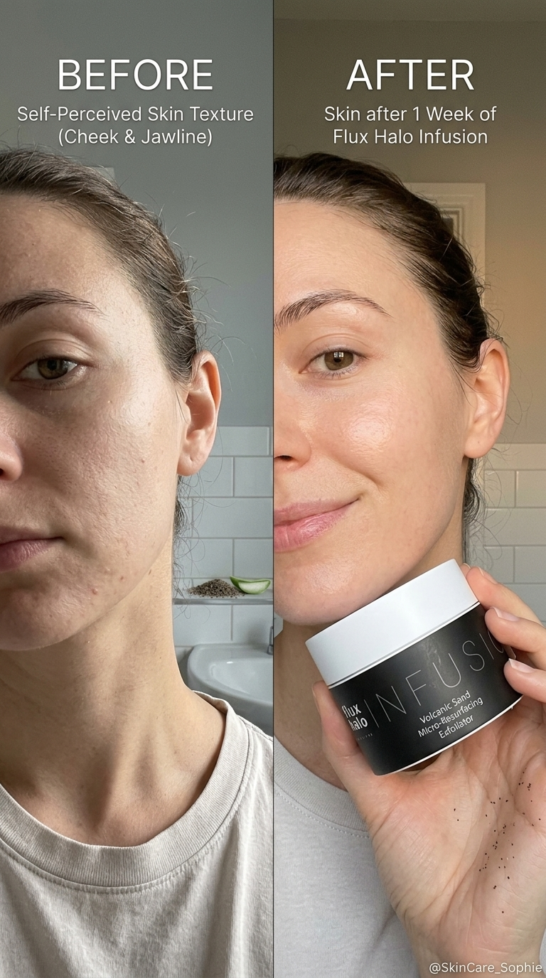FLUX HALO - Volcanic Sand Micro-Resurfacing Exfoliator - Face & Body Polish