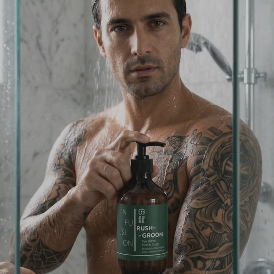 RUSH GROOM                                       PERFORMANCE EVERY SHOWER.